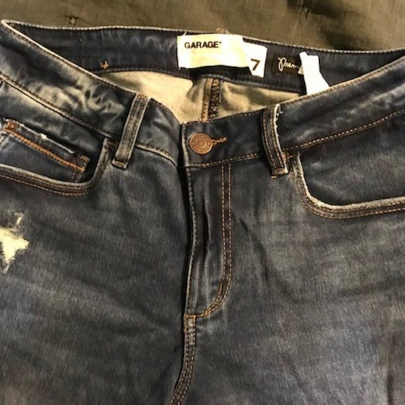 Garage High-Waist Ripped Skinny Jeans - Picture 4 of 13